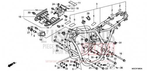 CARROSSERIE DE CHASSIS CB1100AD de 2013